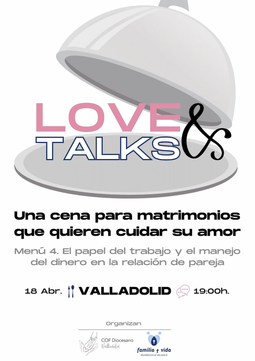 Cartel Love & Talks. Menú 4